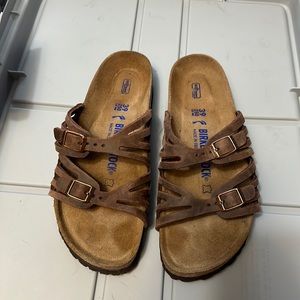 Granada Brown Leather Birkenstocks